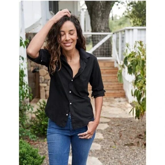 NWOT FRANK & EILEEN BARRY TAILORED BUTTON-UP SHIRT TOP BLOUSE SZ. LARGE
